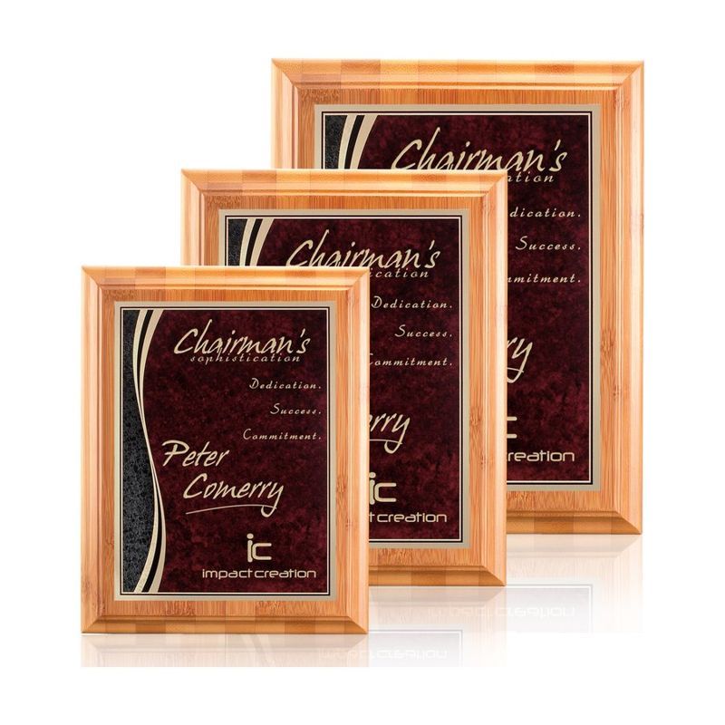 Bamboo Finch Achievement Plaque - Red