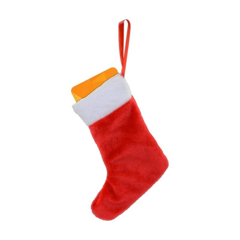 Teddy Bear Stocking Ornament 5.5 Inch Plush