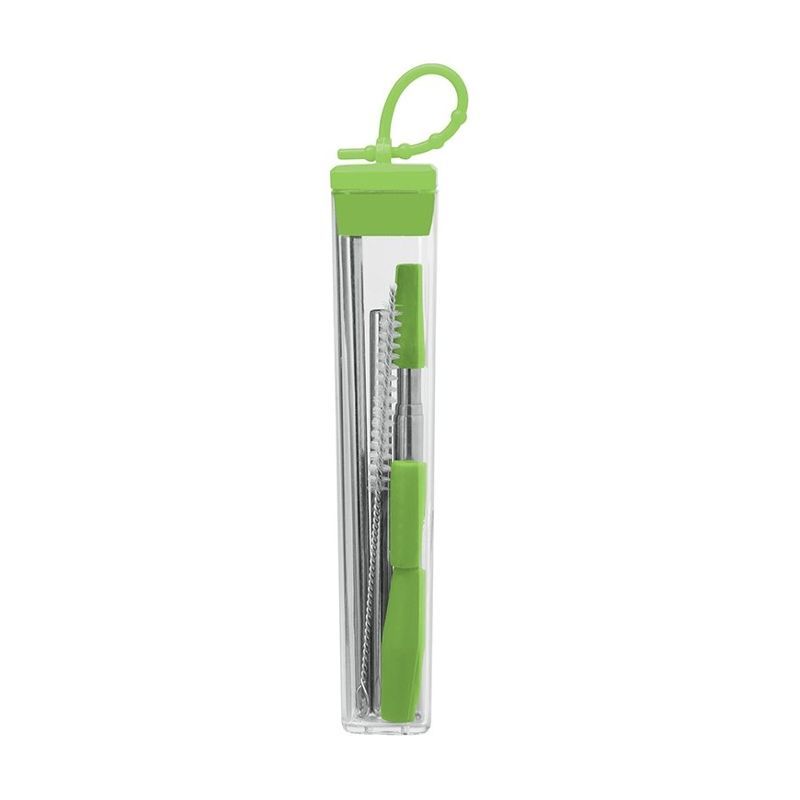 7-Piece Two Straw Stainless Steel Set