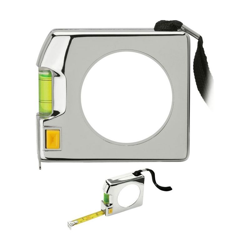 12 ft Chrome Tape Measure and Level
