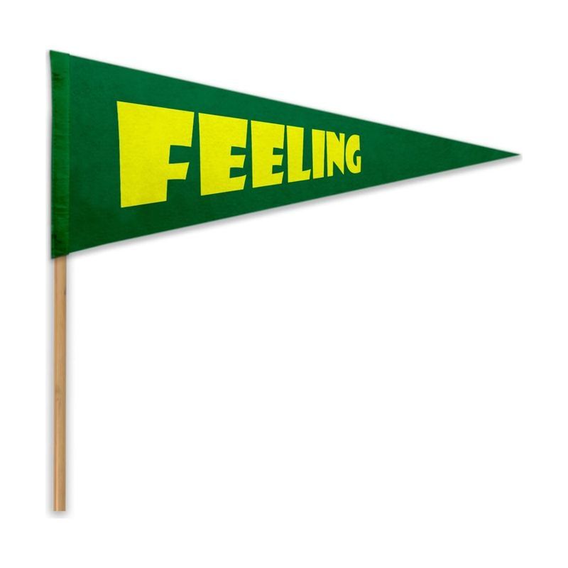 Acrylic Felt Pennant with Pole, Heat Transfer
