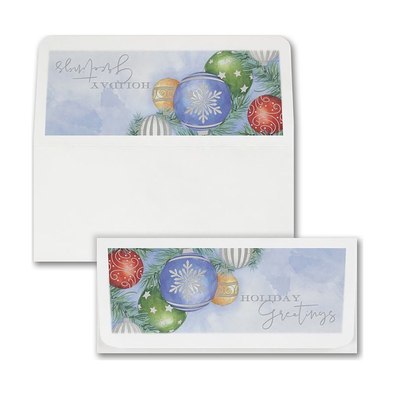 Watercolor Holiday Currency Envelope