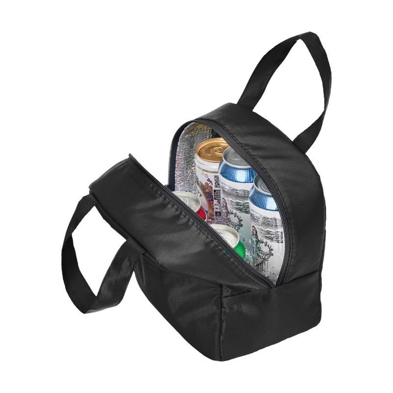 210D Two Handle Lunch Bag with Zipper Closure