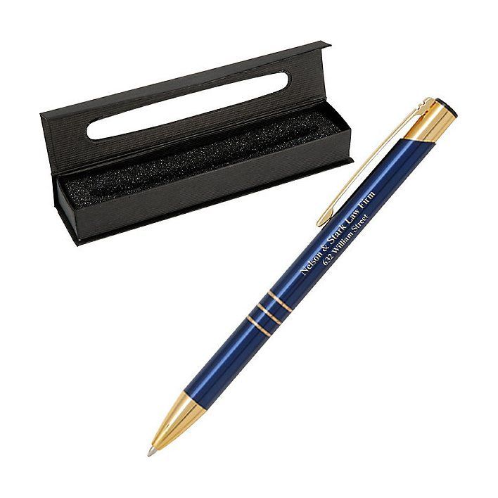 Gold Engraved Pen with Gift Box