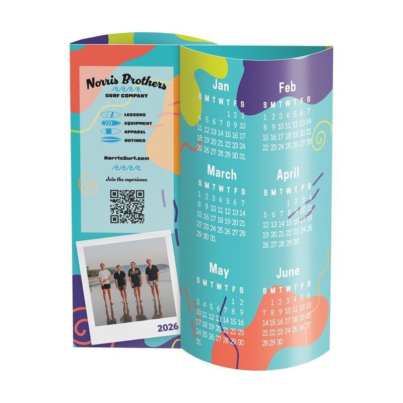 Photo 3D Wave Desk Calendar