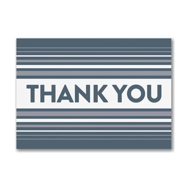 Stripes Thank You Card
