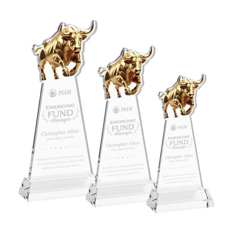 Raging Bull Crystal Award on Hartford Base