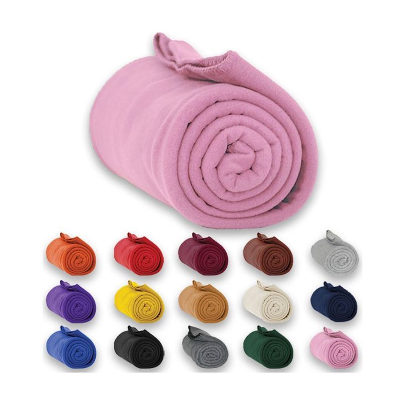 Roll Up Fleece Blanket 50 x 60 with Matching Whipstitch