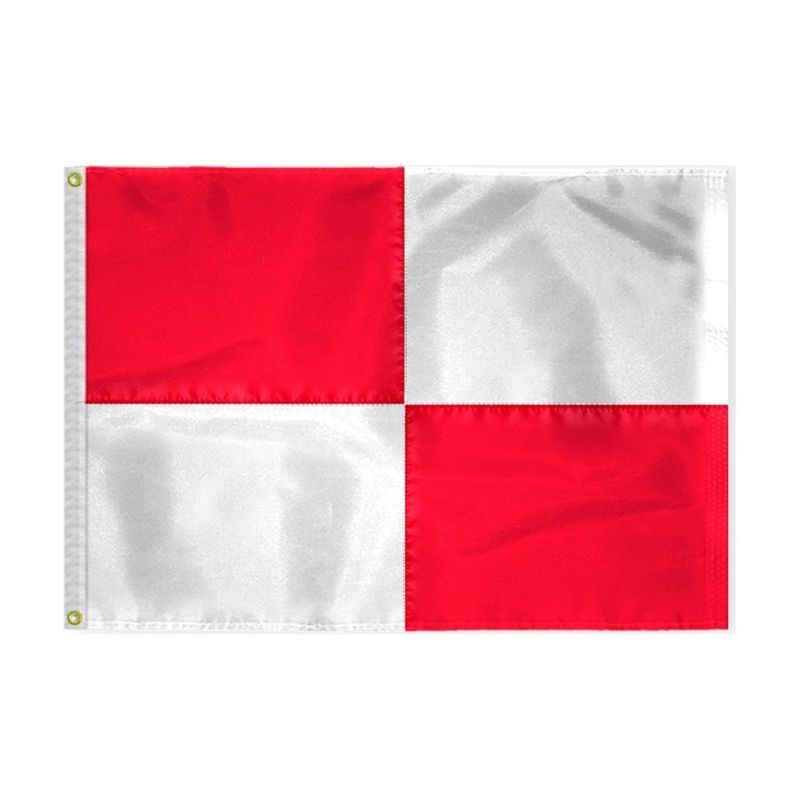 Red and White Quartered Beach Safety Flag 2.5' x 3.3'
