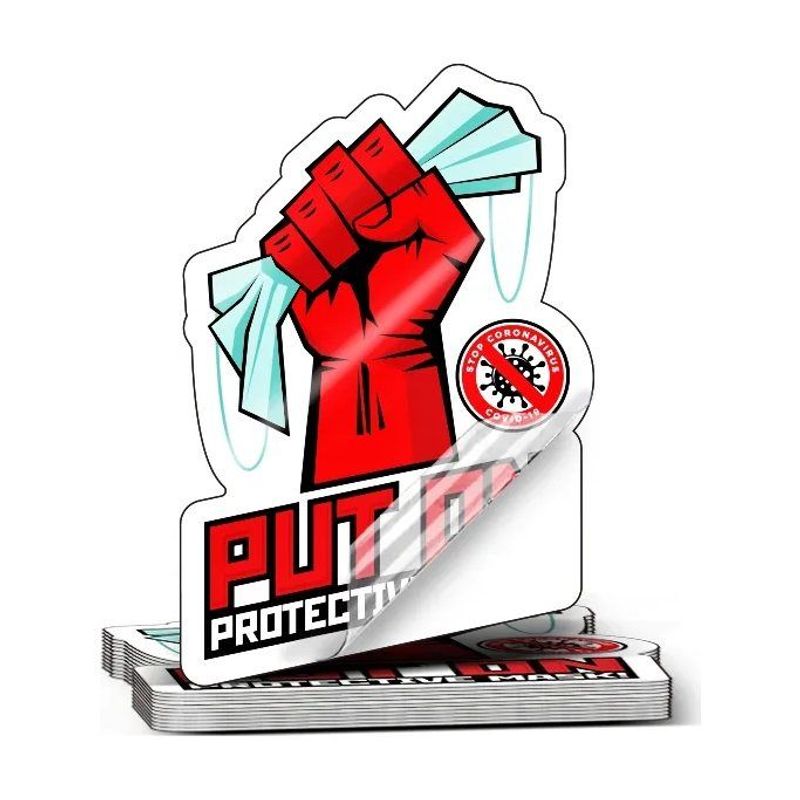 4" Custom Shape Clear Stickers