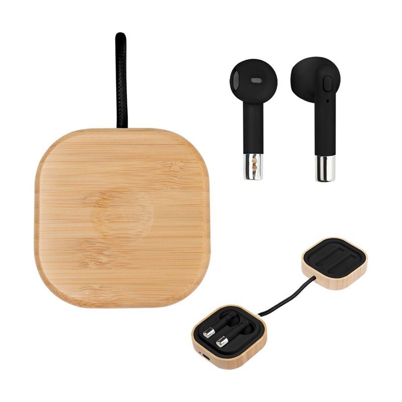Bamboo Wireless Earbuds with Watch Charger