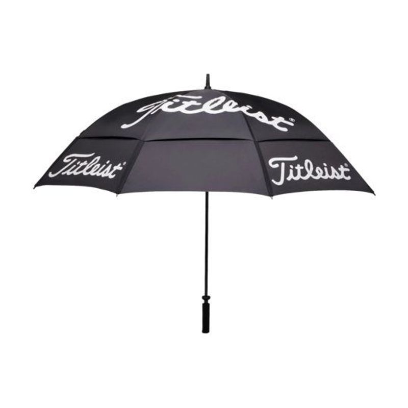Titleist Tour Double Canopy Umbrella, Black and White
