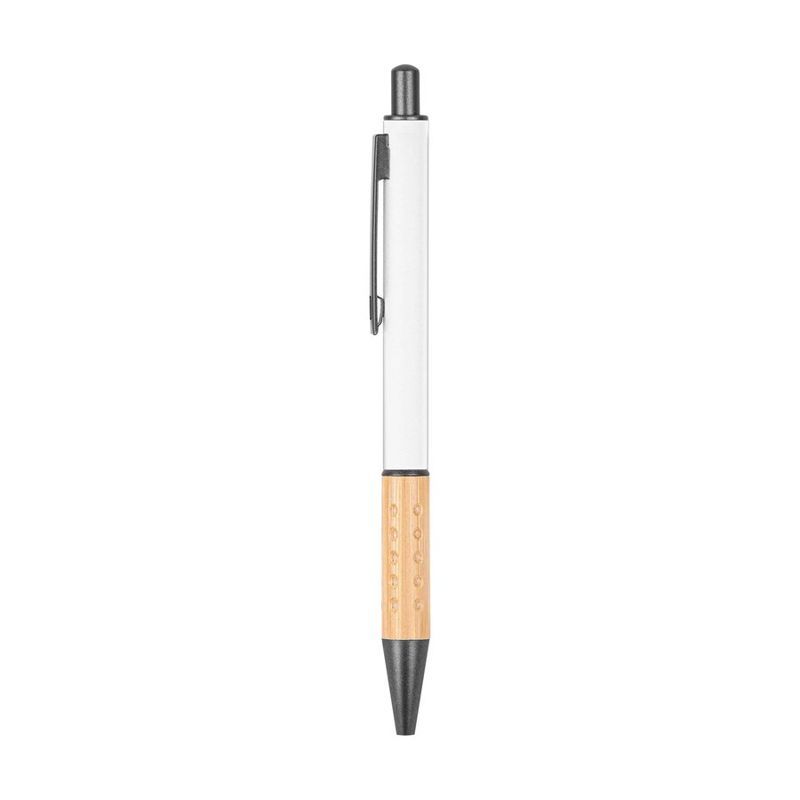 Gosford Gunmetal Click-Action Ballpoint Pen with Bamboo Grip