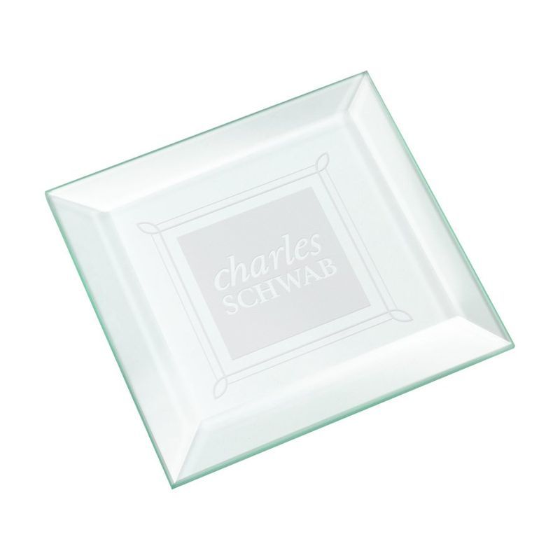 Beveled Square Glass Coaster