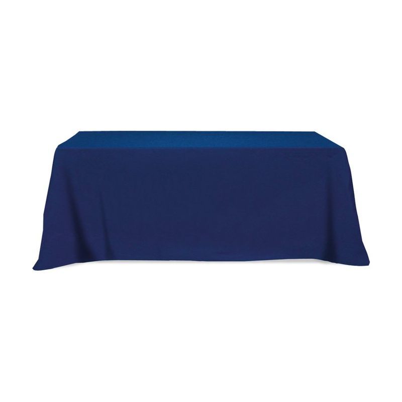 Flat Poly/Cotton 3-Sided Table Cover (8 ft)