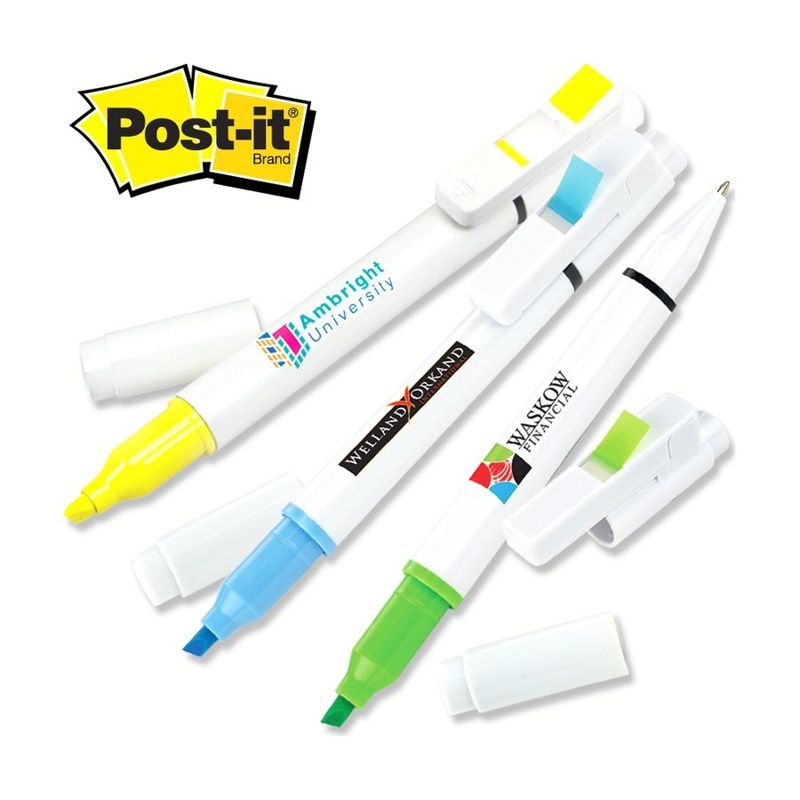 Post-it Flag+ Pen and Highlighter Combo