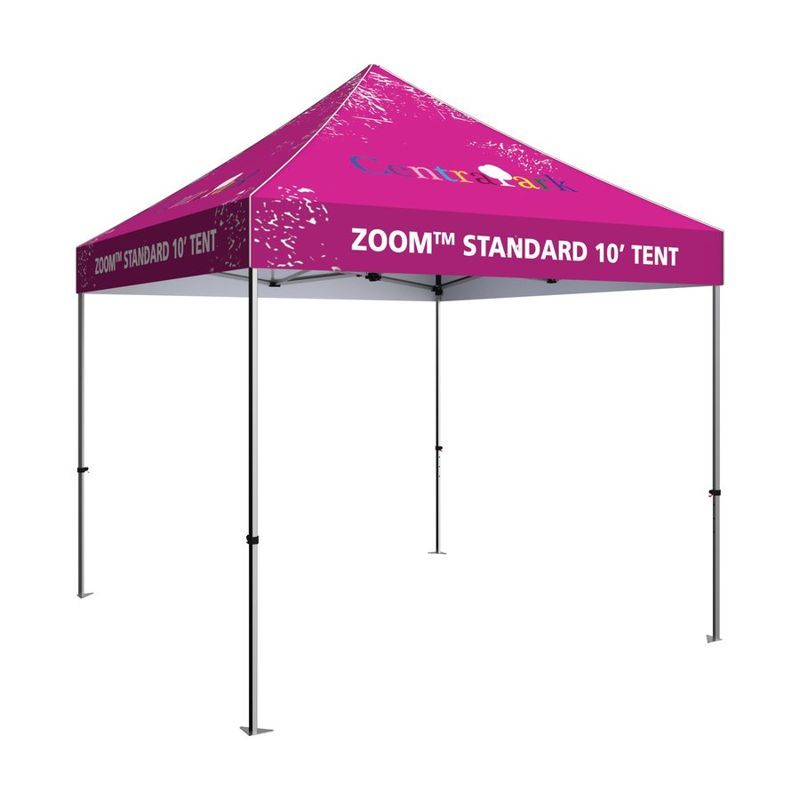 10' Zoom Standard Pop-Up Tent, Printed Canopy
