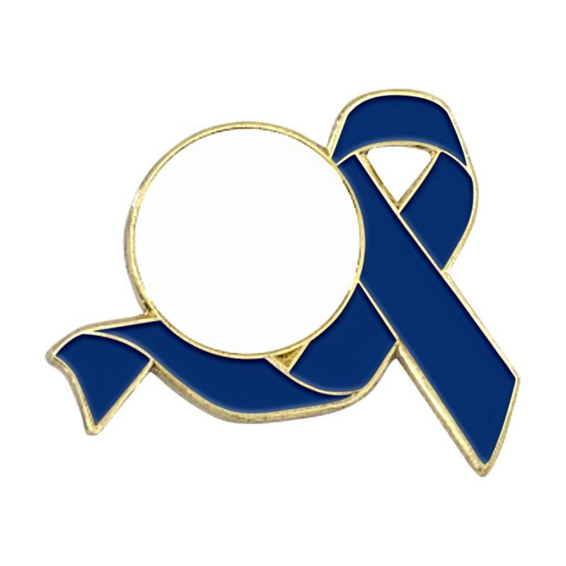 Awareness Ribbon Lapel Pin with Custom Logo