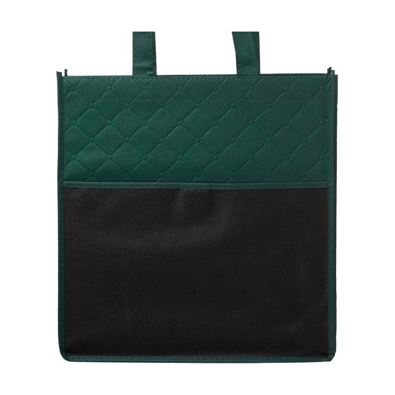 Reusable Quilted Pocket Grocery Tote