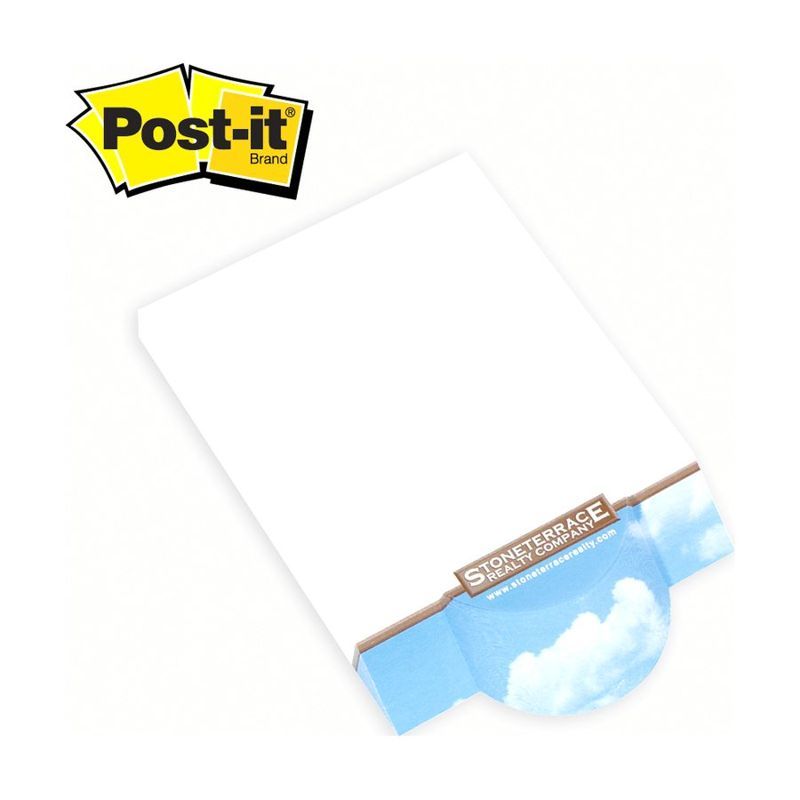 Post-it Custom Printed Angle Note Pad, Circle