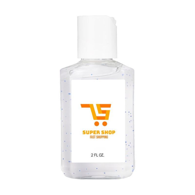 2 oz Travel Gel Hand Sanitizer with Moisturizing Beads