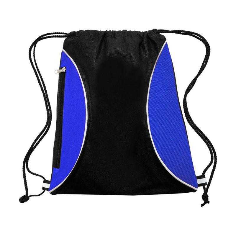 Zipper Side Drawstring Backpack
