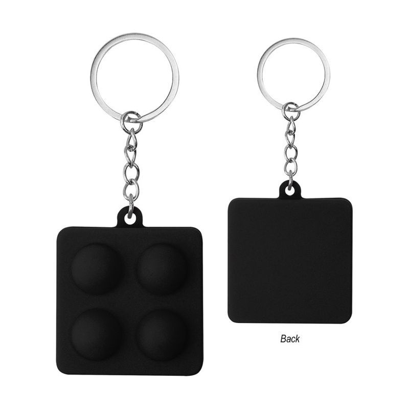 Push Pop Square Stress Reliever Keychain