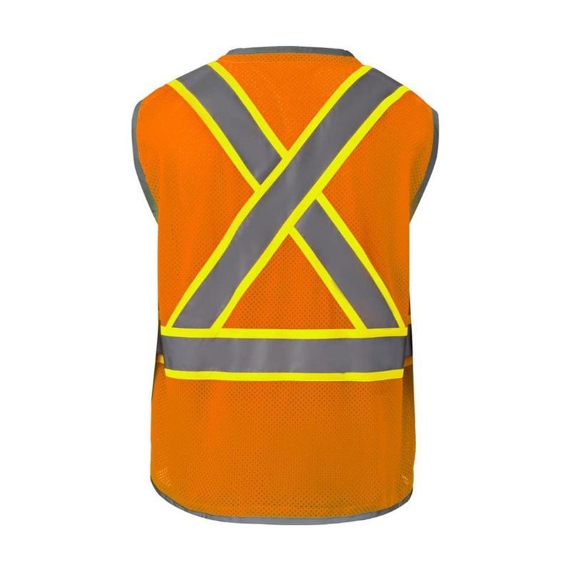 3.8 Oz Polyester Class 2 Cross Back Safety Vest