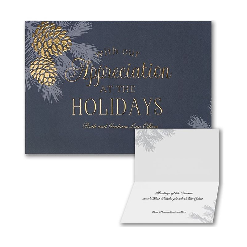 Pinecone Appreciation Folder Card