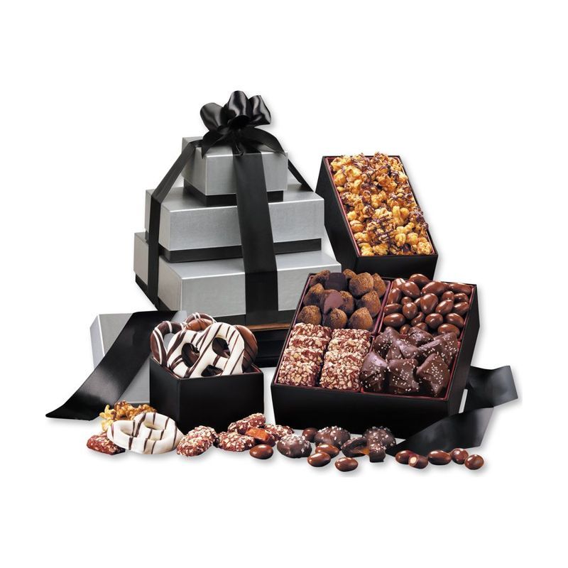 Silver and Black Tower of Sweets