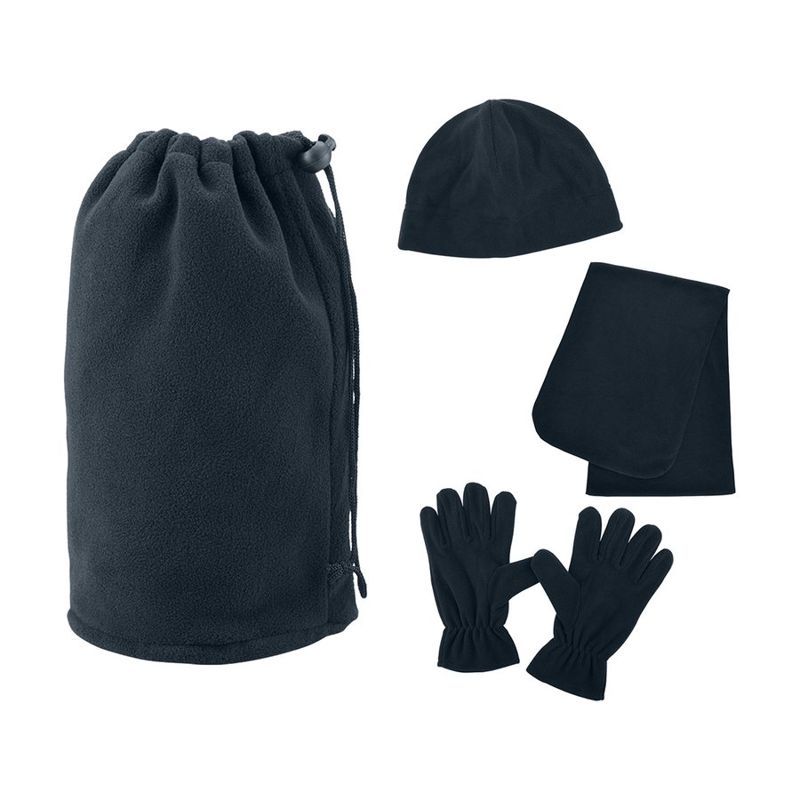 Fleece Winter Set in Drawstring Pouch
