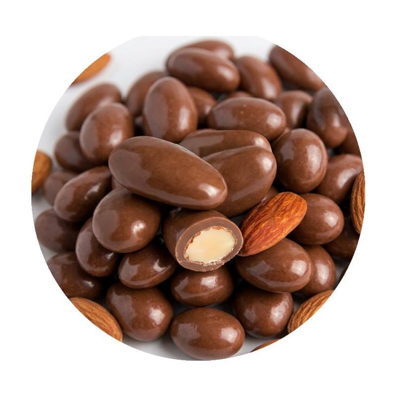 Chocolate-Covered Almond Cube with Custom Sleeve, 8 oz
