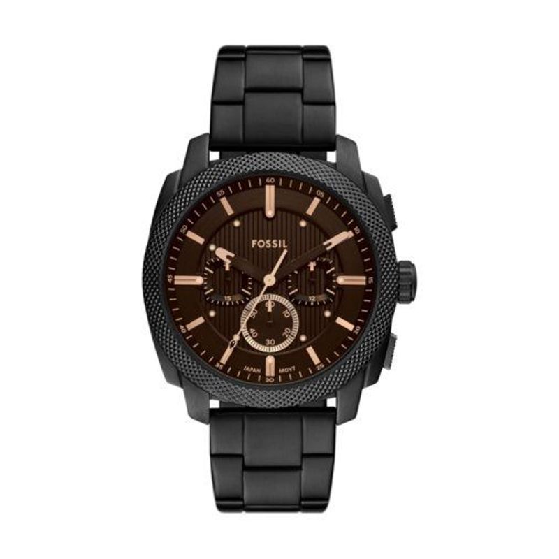 Fossil Men's Machine Chronograph Black Stainless Steel Watch