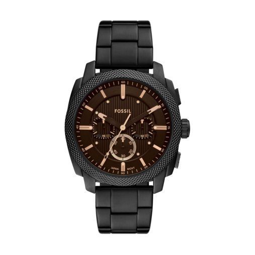 Fossil Men's Machine Chronograph Black Stainless Steel Watch