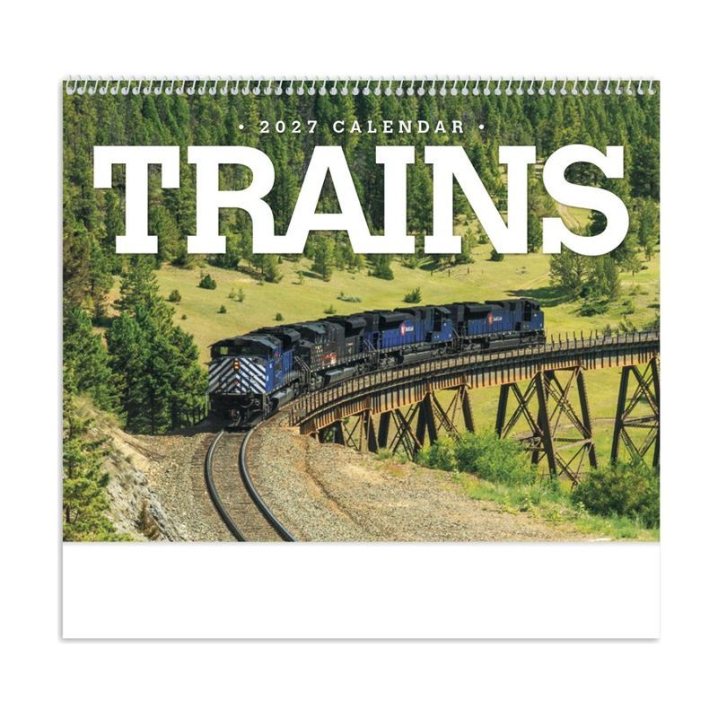 Trains Wall Calendar