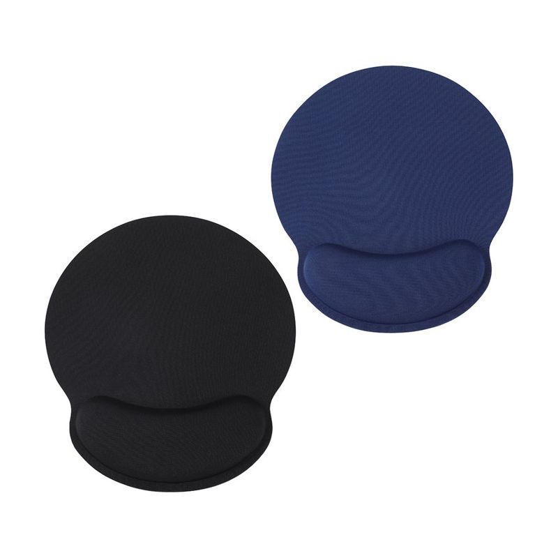 Crest Non-Slip Mouse Pad with Foam Wrist Rest