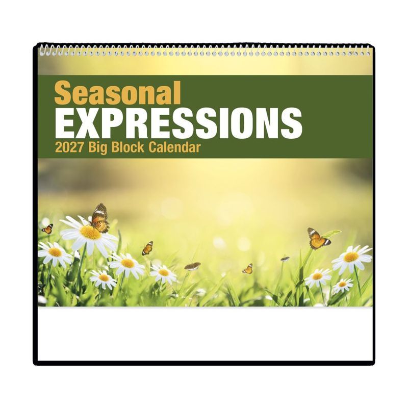 Seasonal Big Block Wall Calendar