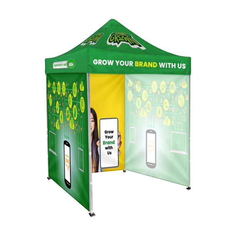 6 x 6 ft Canopy Tent with Frame and Three Full Walls