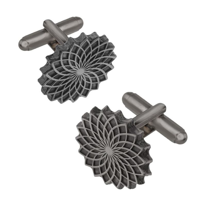 Die Struck Cufflinks Antique Finish 3/4 Inch