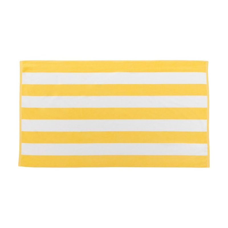 Cabana Stripe Terry Velour Beach Towel