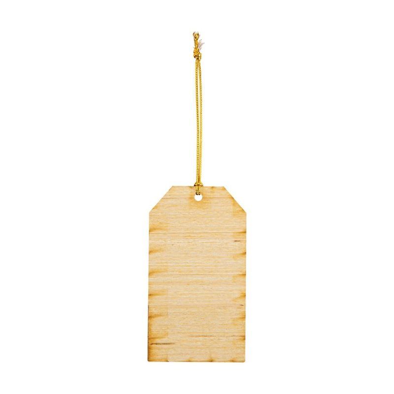Wood Gift Tag Ornament