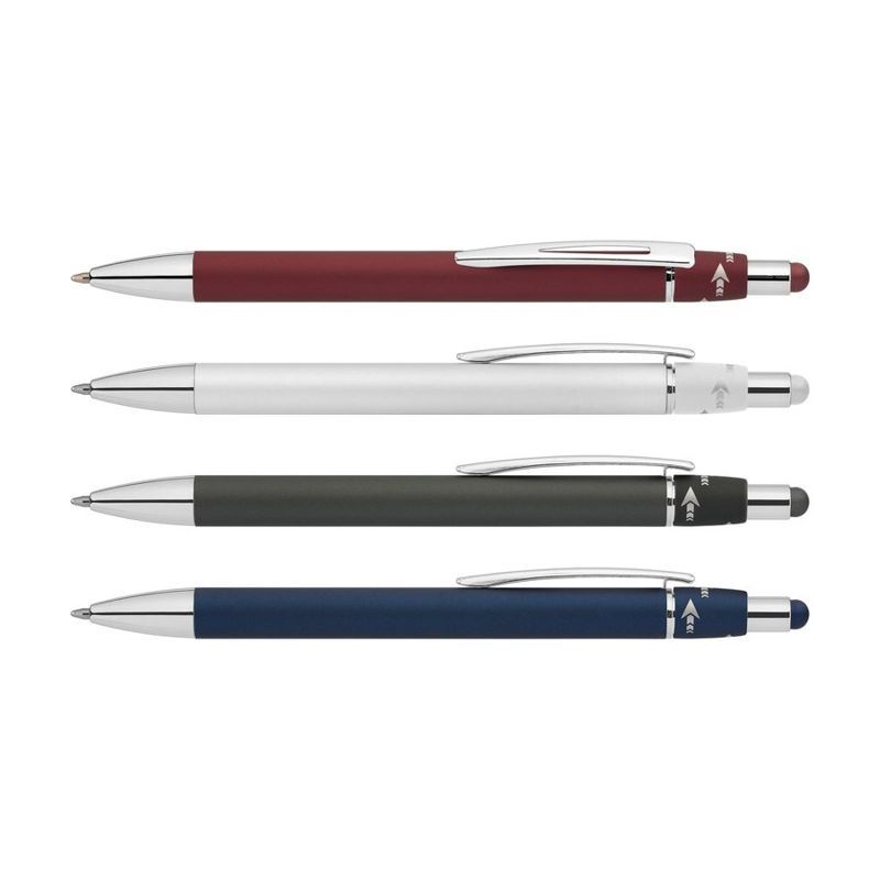 Orbit Spinner Chrome Metal Pen with Stylus