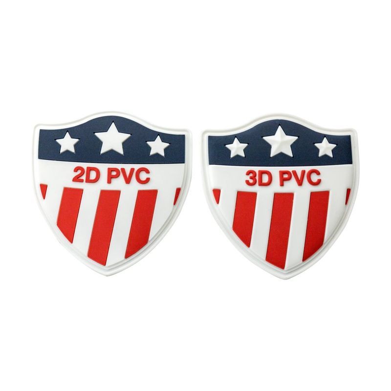 Soft PVC Patch Labels, 3 Inch