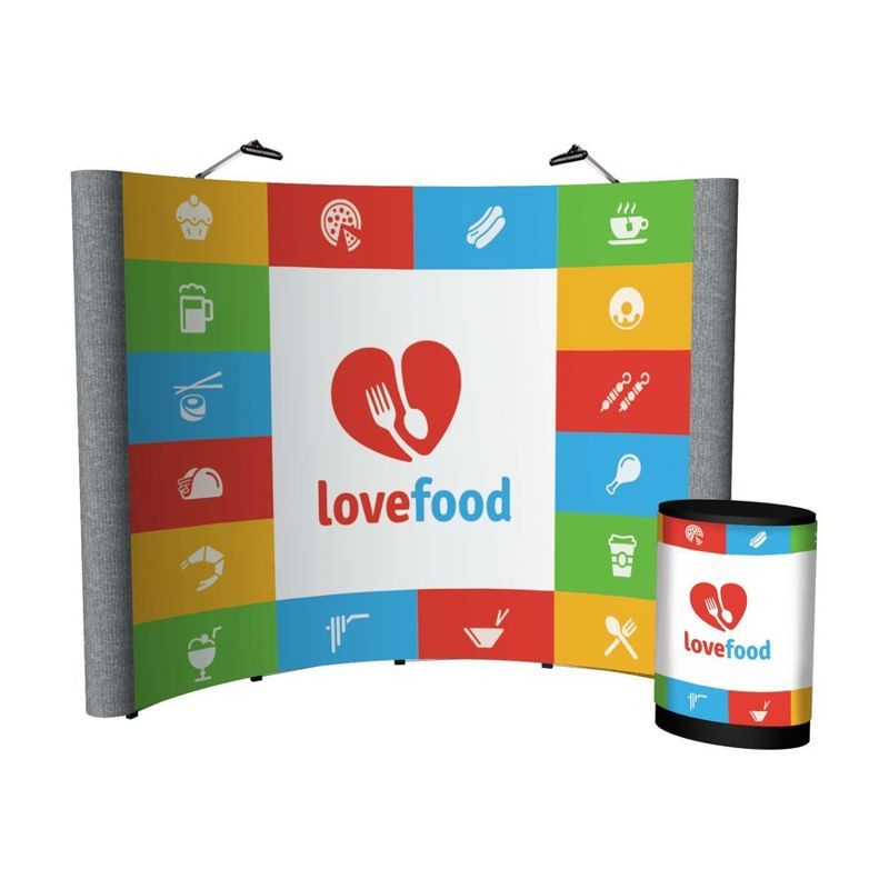 10 ft Pop-Up Display Kit with Lights