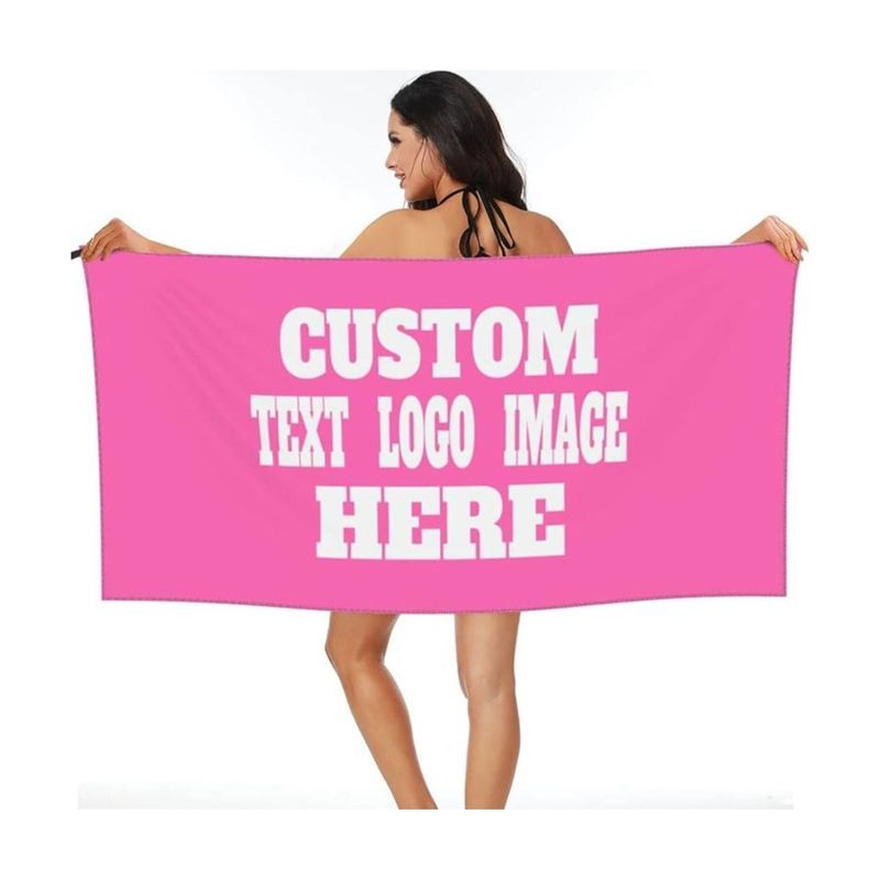 100% Cotton Velour Beach Towel 30 x 60 Inch