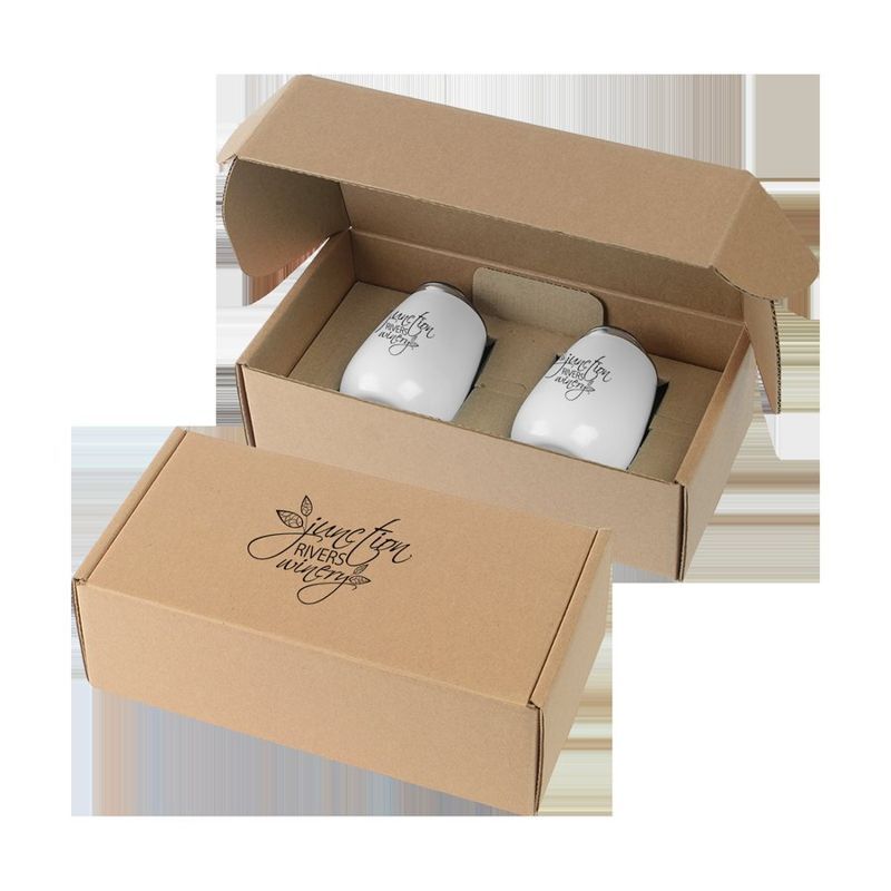 Stainless Steel Stemless Wine Glass Gift Set