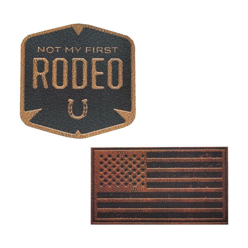 Leather Look Flat Printed Patch