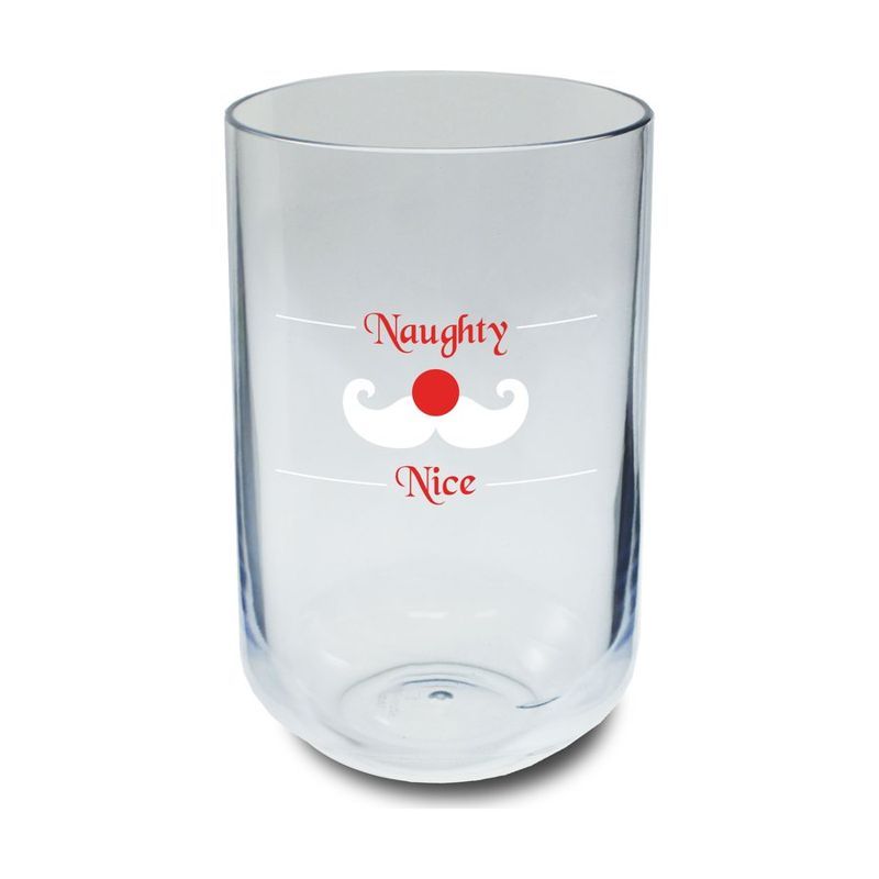 16 oz Naughty or Nice Stemless Acrylic Wine Tumbler