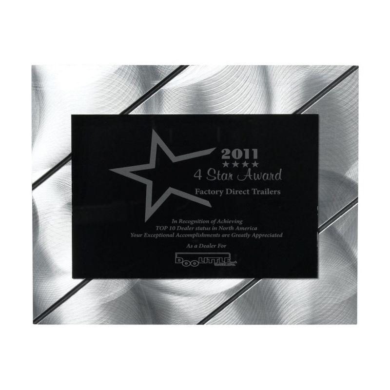 Striped Visionary Plaque 8 x 10 x 3/8 Laser Engraved