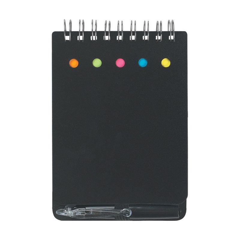 Spiral Jotter with Sticky Notes, Flags, and Pen